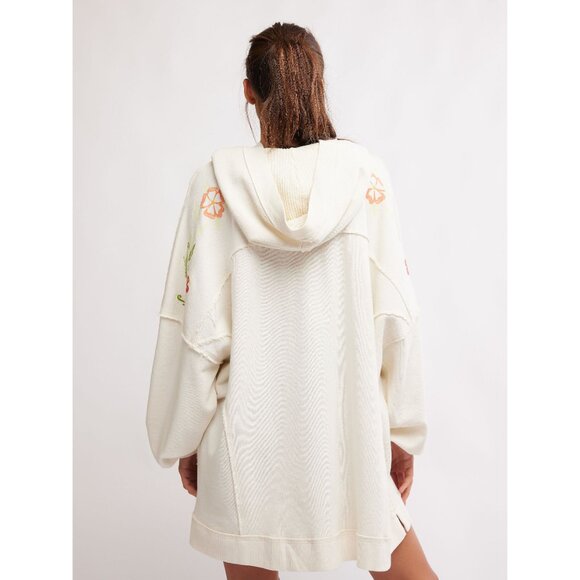FREE PEOPLE We The Free Graphic We Hoodie / Ivory Combo - Picture 5 of 6